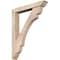 Ekena Millwork Olympic Traditional Smooth Bracket w/ Offset Brace, Douglas Fir, 5 1/2"W x 34"D x 42"H BKT0604X34X42OLY01SDF - alternate 1